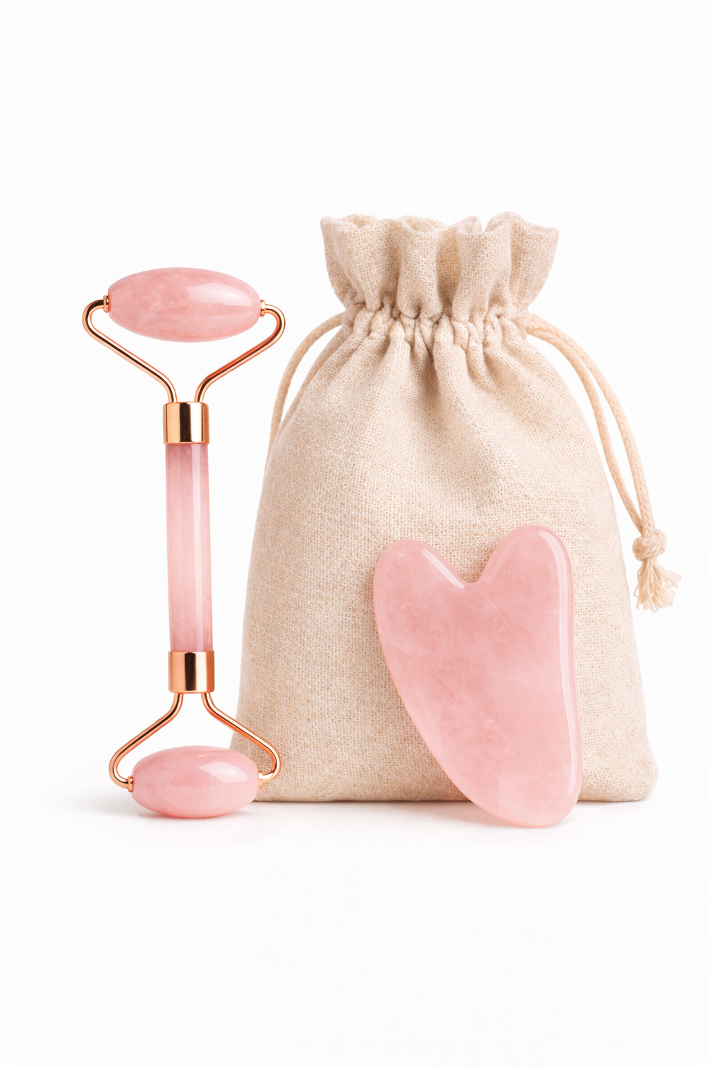 Rouleau de Massage Visage & Gua Sha